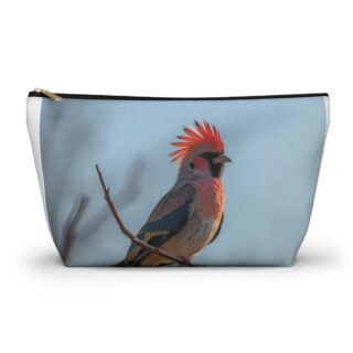 Colorful Bird Accessory Pouch, Nature Lover Gift, Makeup Bag, Travel Organizer, Eco-Friendly Storage