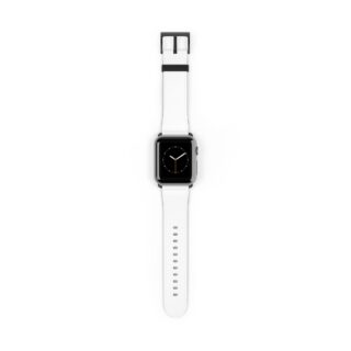 Chic White Watch Band | Stylish Accessory for Everyday Wear, Fitness, Fashion, Gift Idea, Customizable Strap