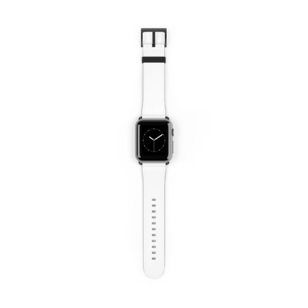 Chic White Watch Band | Stylish Accessory for Everyday Wear, Fitness, Fashion, Gift Idea, Customizable Strap