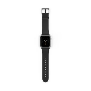 Stylish Black Watch Band for Apple Watch, Adjustable, Perfect for Workouts, Fashion, Gifts, Everyday Wear, Unisex
