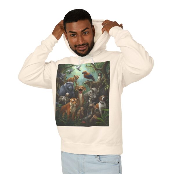 Wildlife Adventure Hooded Sweatshirt - Animal Lovers Gift, Nature Hoodie, Outdoors Apparel, Eco-Friendly Sweatshirt, Perfect for Birthdays