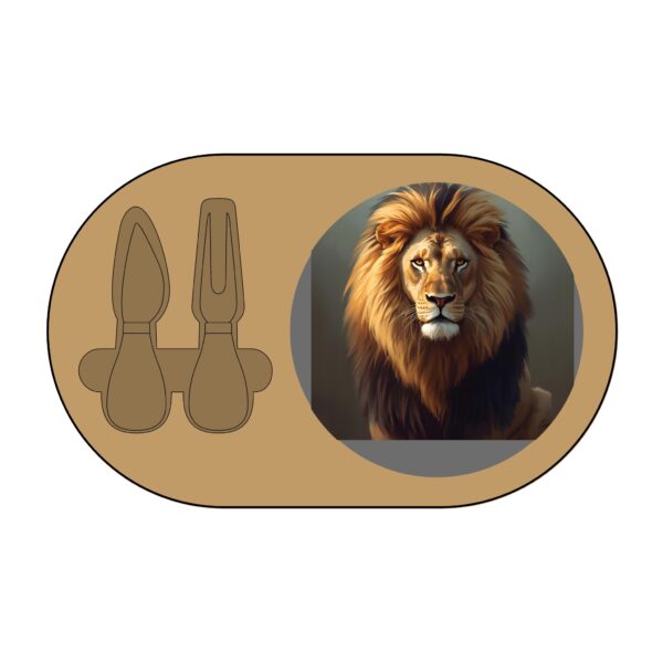 Engraved Charcuterie Board with Lion Design - Perfect for Parties, Gifts, Entertaining, Home Decor, and Animal Lovers