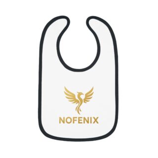 Nofenx Baby Bib, Stylish Baby Gift, Unique Infants' Bib, Fun Feeding Accessory, Custom Baby Apparel