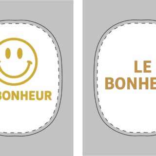 AirPods Max Shell Case - 'Le Bonheur' Happy Face Design, Gift for Music Lovers, Cute Accessory for AirPods, Unique Earphone Case