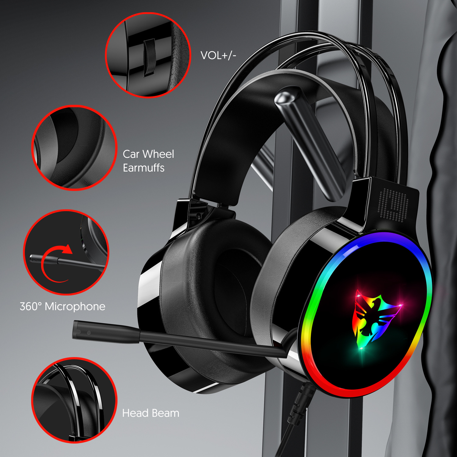 E-sports game headphones with microphone - Image 3