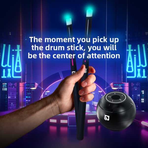 Portable Electronic Drum Set for Beginners with 5 Drums and 4 Cymbals