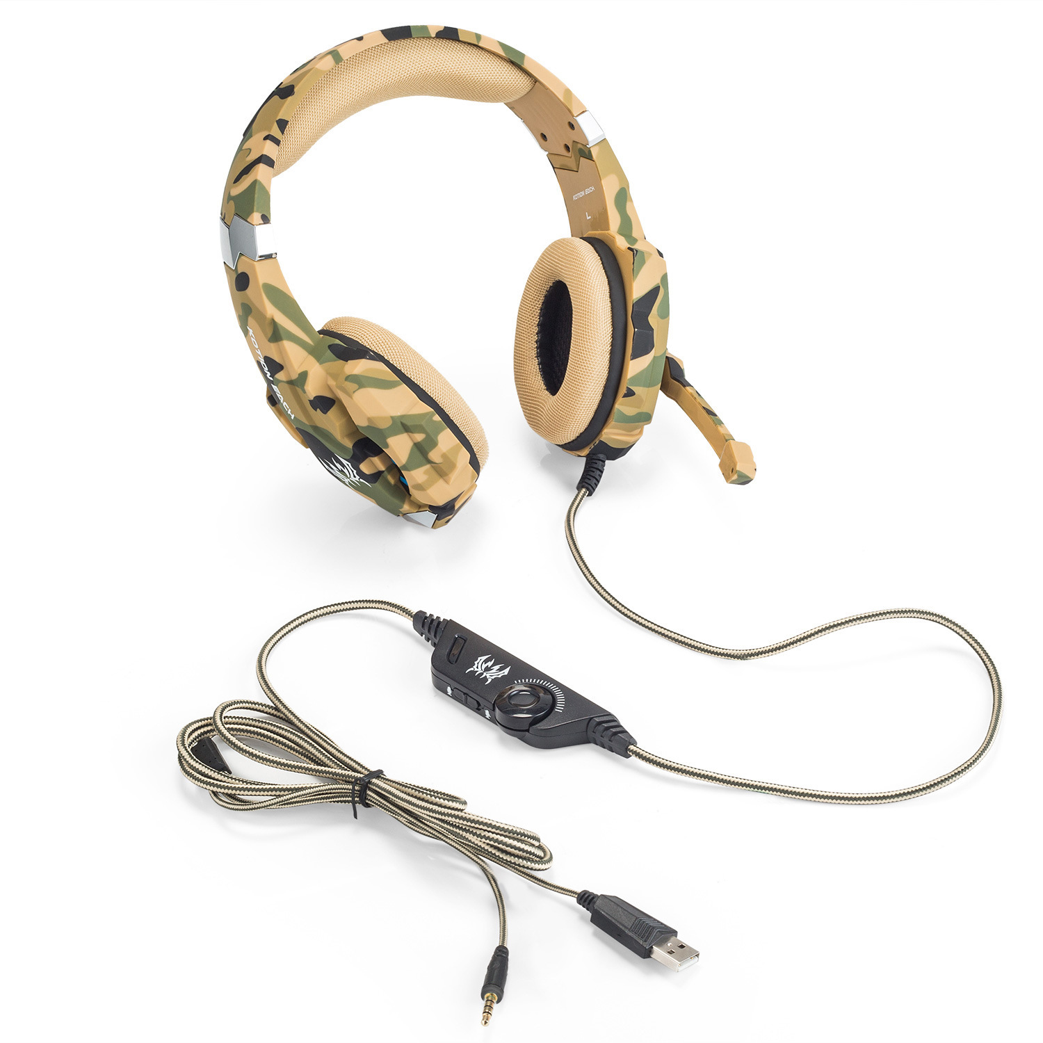 Camouflage head-mounted headphones - Image 2