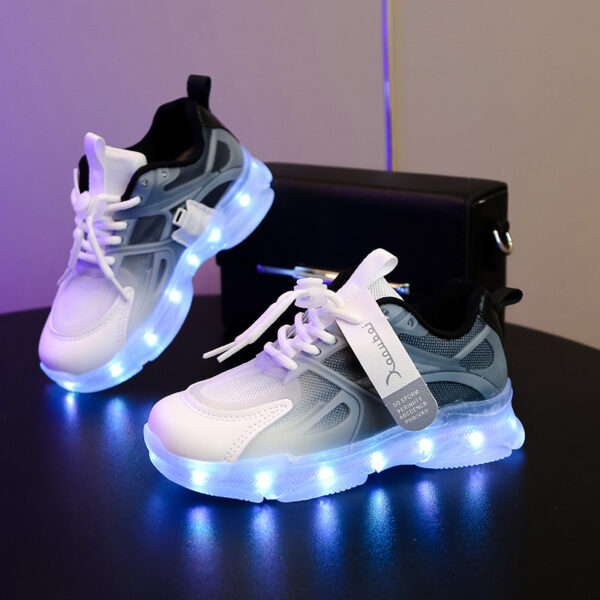 Rechargeable LED Light Up Shoes for Kids Boys Girls