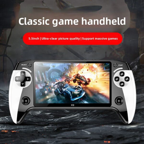 High-definition screen handheld game console
