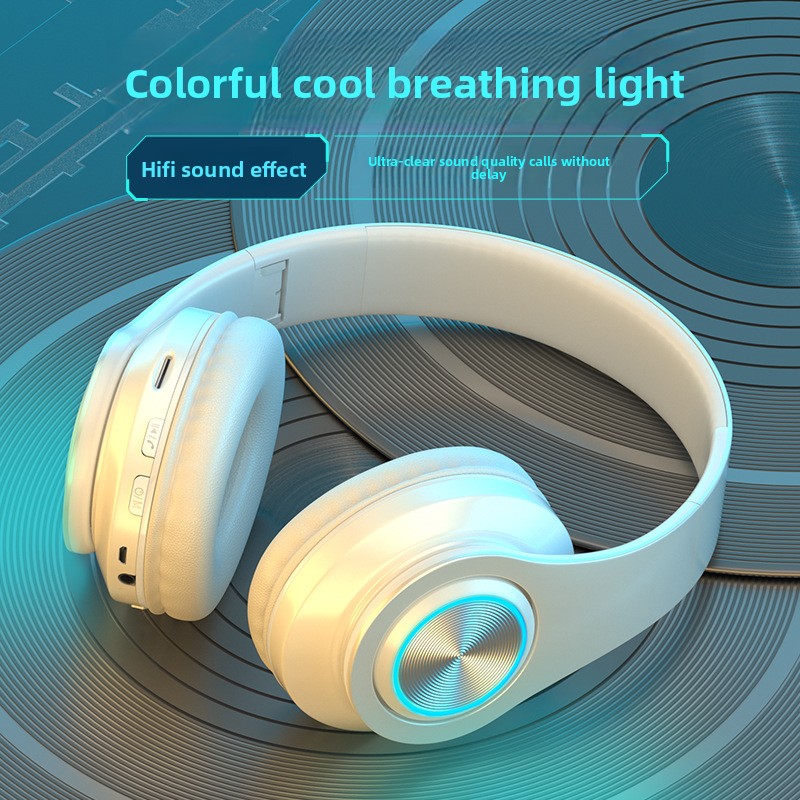 LED Bluetooth Headphones with Deep Bass