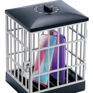 Mobile phone prison storage box holder