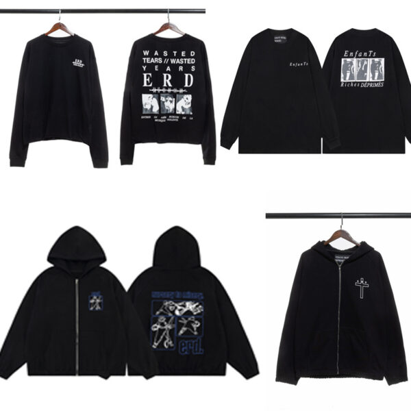 Printed high street long-sleeved T-shirt