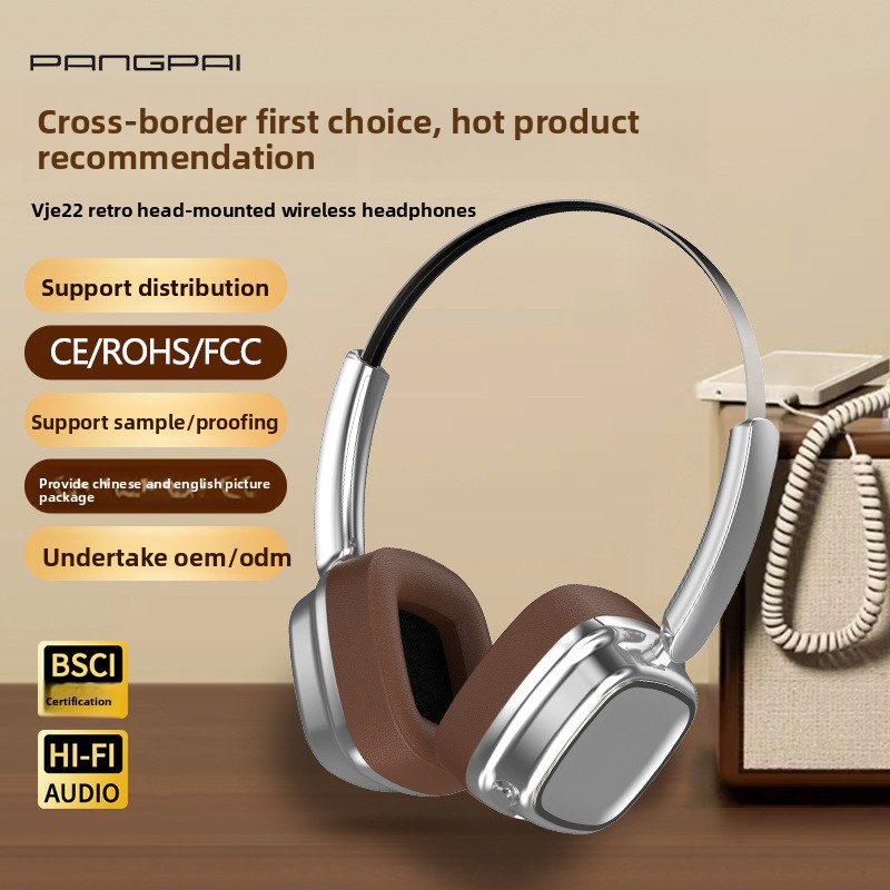 Retro over-ear Bluetooth headphones - Image 2