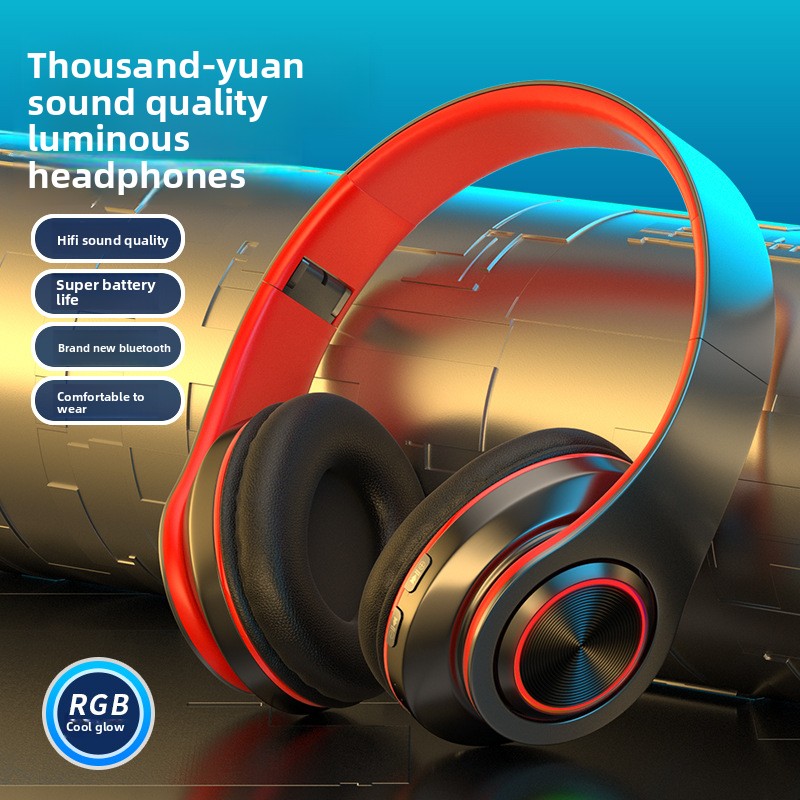 LED Bluetooth Headphones with Deep Bass - Image 4