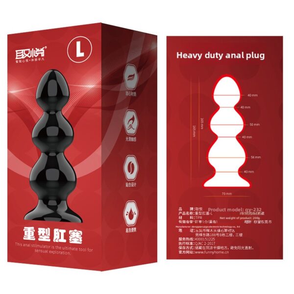 Heavy Duty Anal Plug Unisex Sex Toys