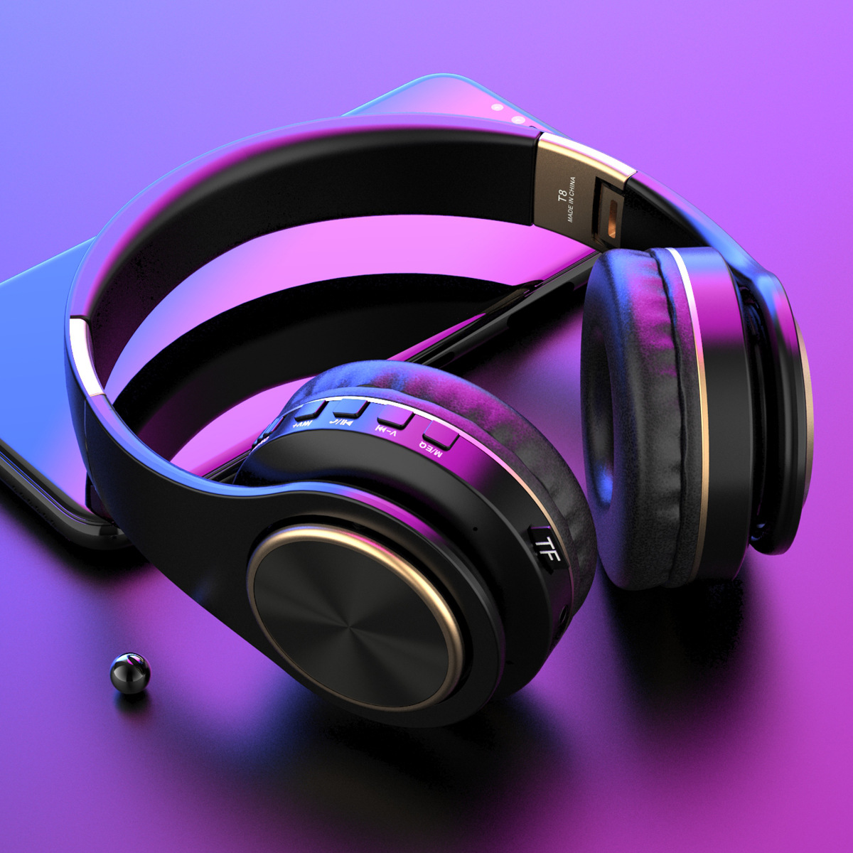 Wireless Bluetooth Headset with Stereo Sound and Voice Control - Image 2