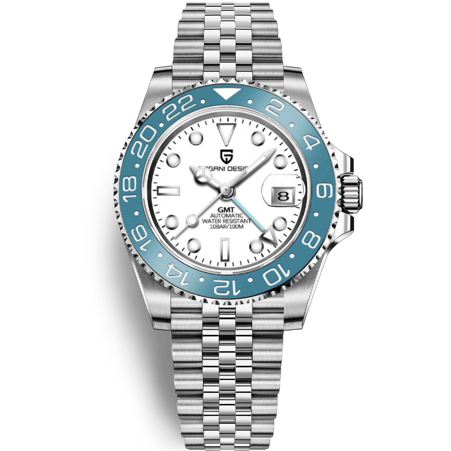PAGANI DESIGN Mens GMT Mechanical Watch Luminous Calendar - Image 5