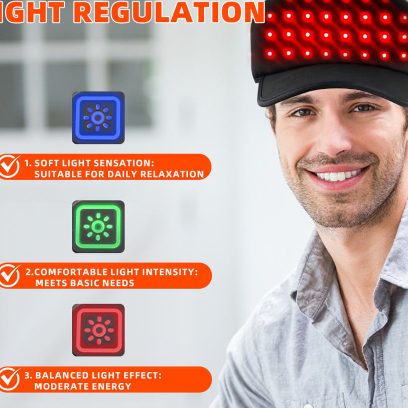 Portable LED Red Light Therapy Hair Growth Cap - Image 2