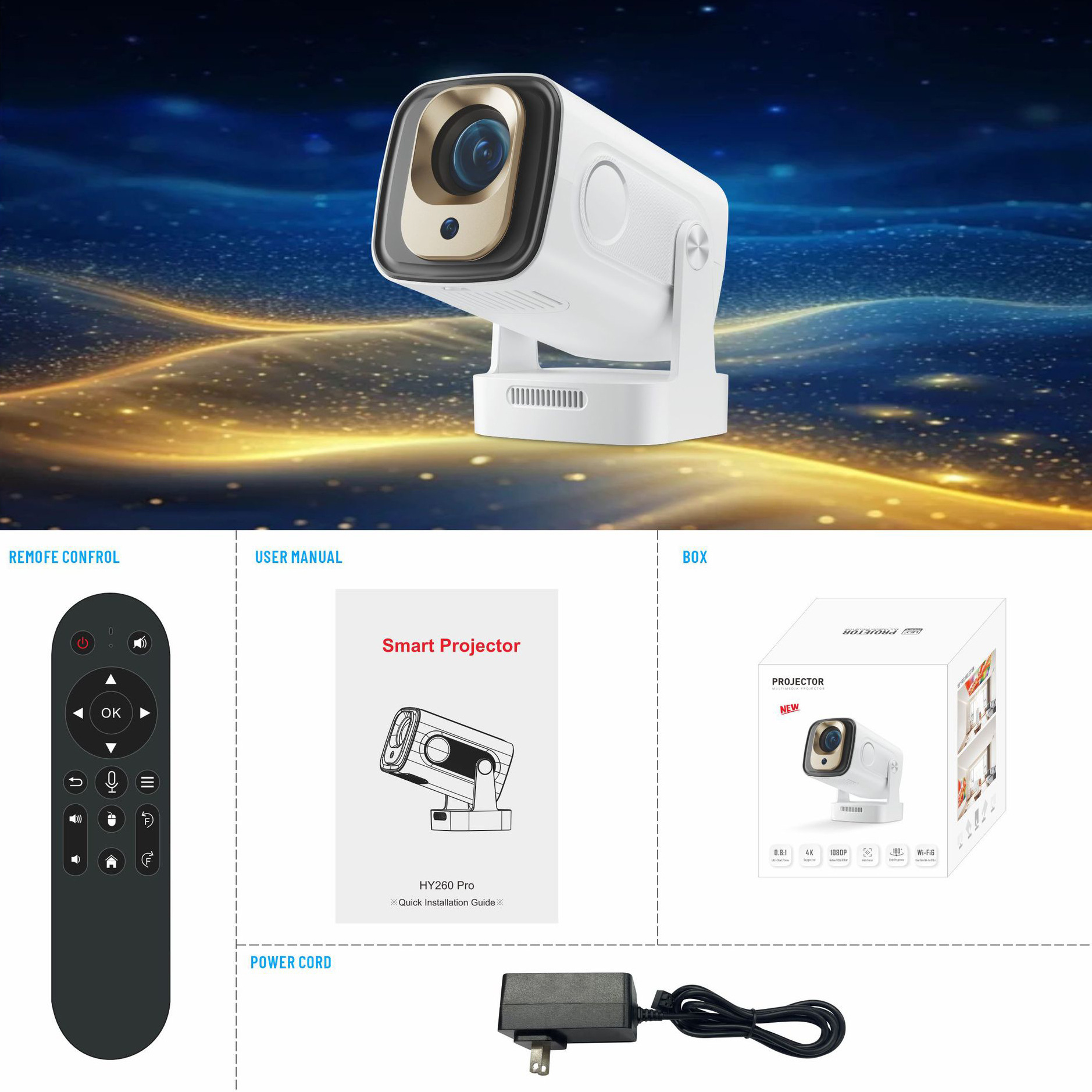 Portable Mini Projector with Autofocus - Image 4